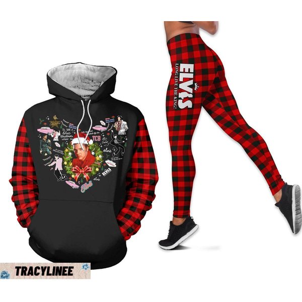Elvis Presley Hoodie And Legging Set - Christmas Gift-image