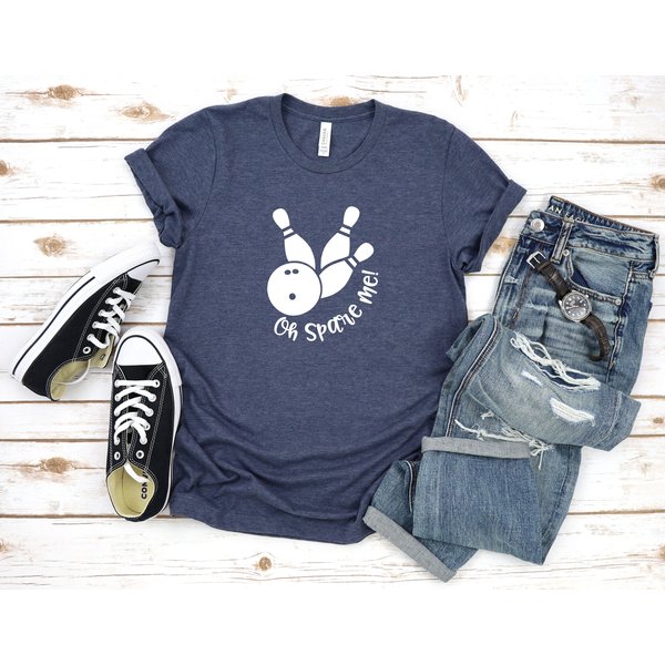 Bowling Sweatshirt. Funny Oh Spare Me Bowling T-Shirt-image