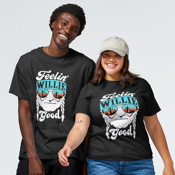 Feelin Willie Good, Funny Quotes, Classic T-Shirt-image