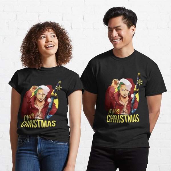 Zoro Christmas , One Piece Christmas, Anime Christmas Classic T-Shirt-image