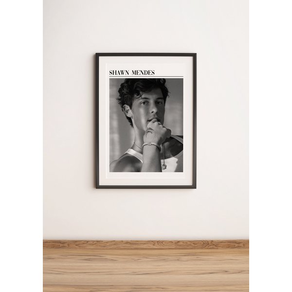 Shawn Mendes Black & White Poster-image
