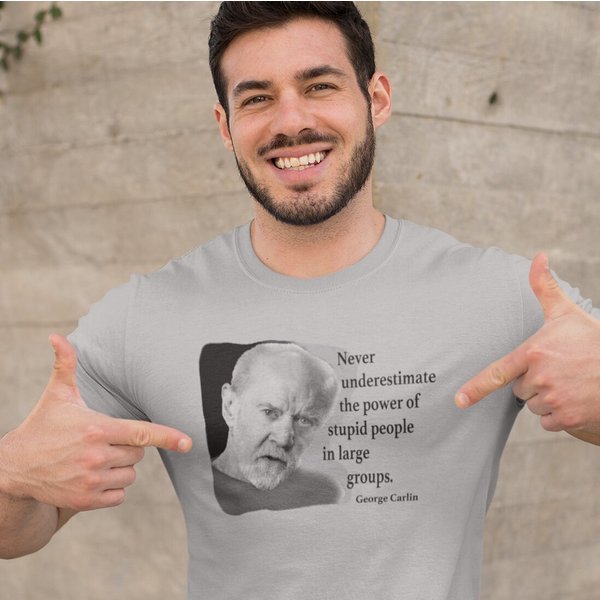 The Wit Of George Carlin Cotton T-Shirt-image