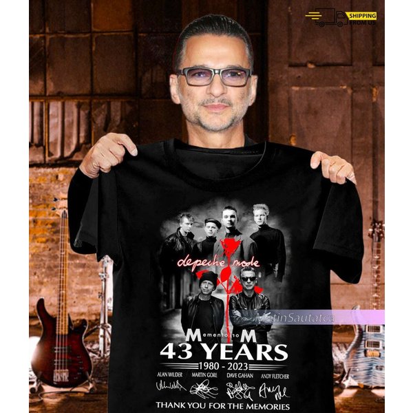 Depeche Mode 1980-2023 T-shirt, Depeche Mode 43 Years 2023 Rock Tour Shirt