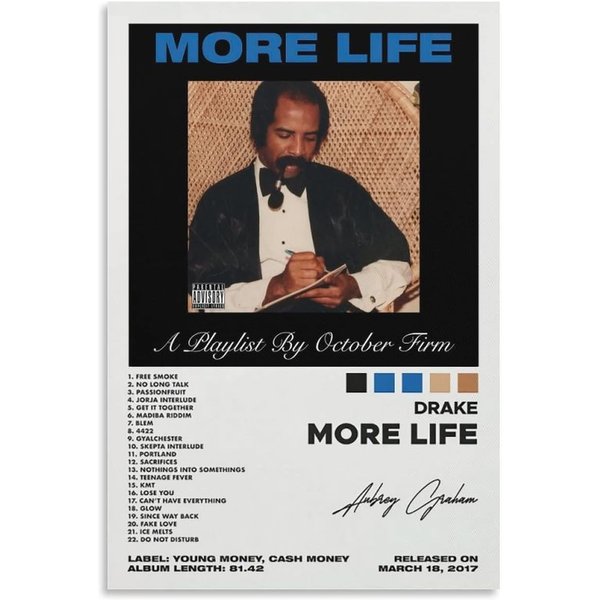 Drake Poster More Life Album Cover Music Posters-image