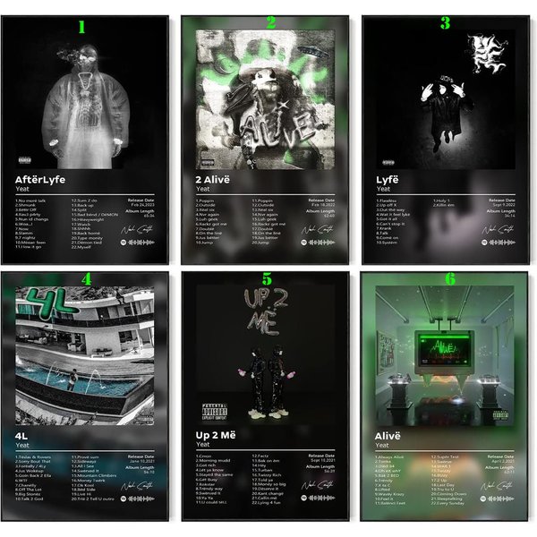Yeat Poster Album Cover Music Posters-image
