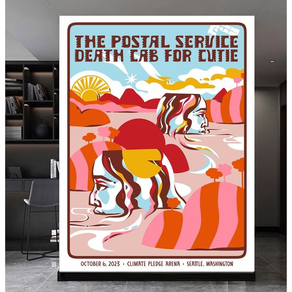 Death Cab For Cutie Seattle Wa Show Oct 6 2023 Art Poster-image