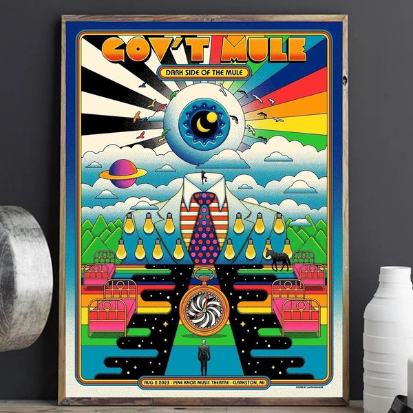 Gov't Mule Clarkston, Mi Aug 2 2023 Tour Poster-image