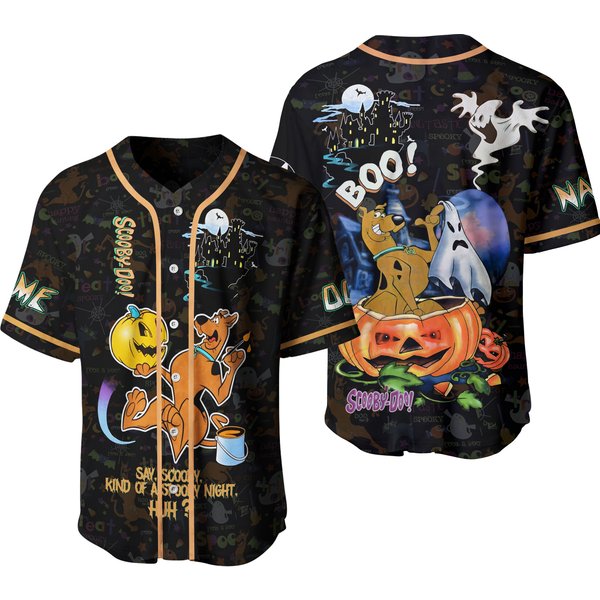 Halloween Scooby Doo Baseball Jersey-image