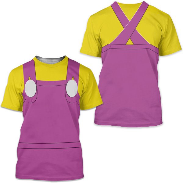 Wario Full Over Print 3D T Shirt-image