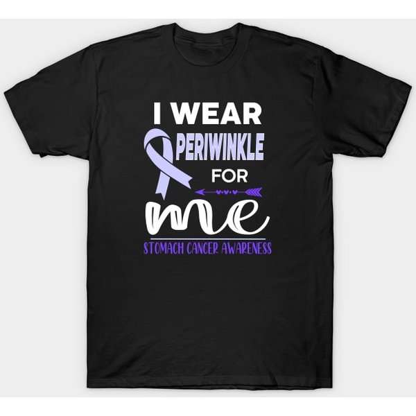 I Wear Periwinkle For Me - Stomach Cancer - T-Shirt-image