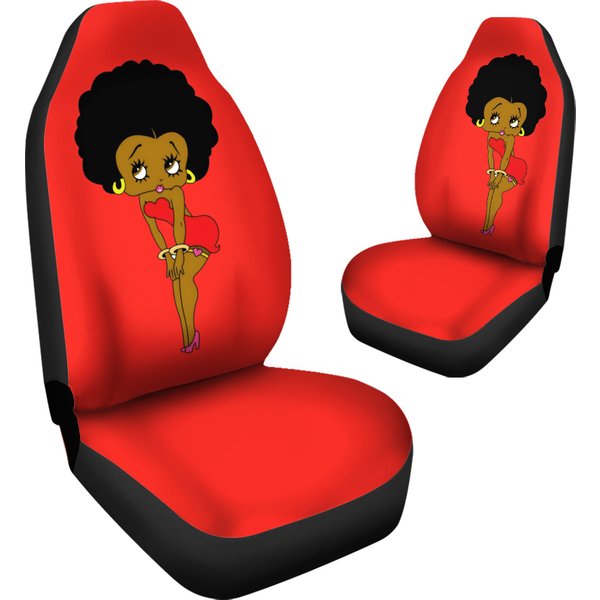Betty Boop Afro American Car Seat Cover-image