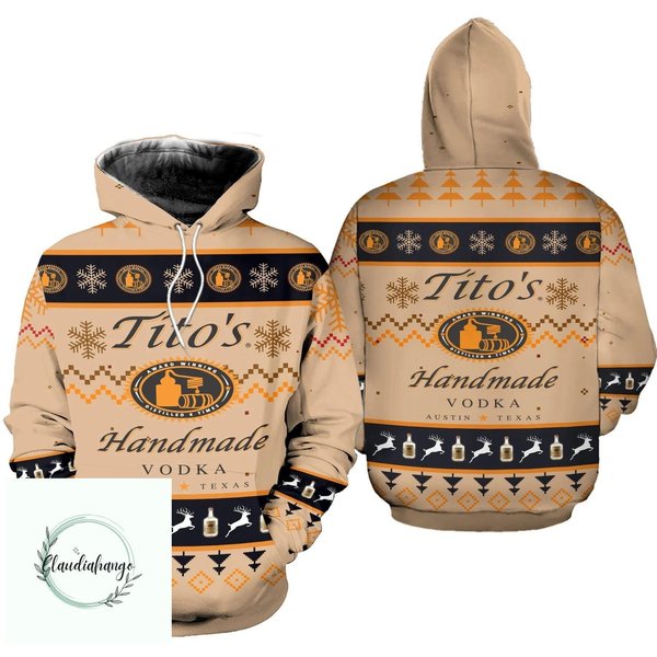 Tito's Handmade Vodka Hoodie, Tito 3D Hoodie-image