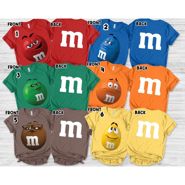 M&M's Halloween Costume Shirt, M And M Matching Family Shirt-image