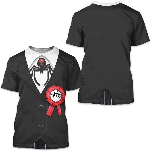 Nightmare Before Christmas Costume Mayor Of Halloween Town 3D T-Shirt-image