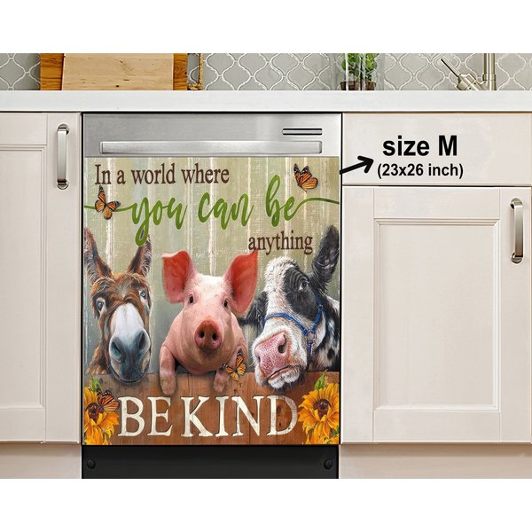 Pigs Dishwasher Sticker,Farmhouse Kitchen Decor-image