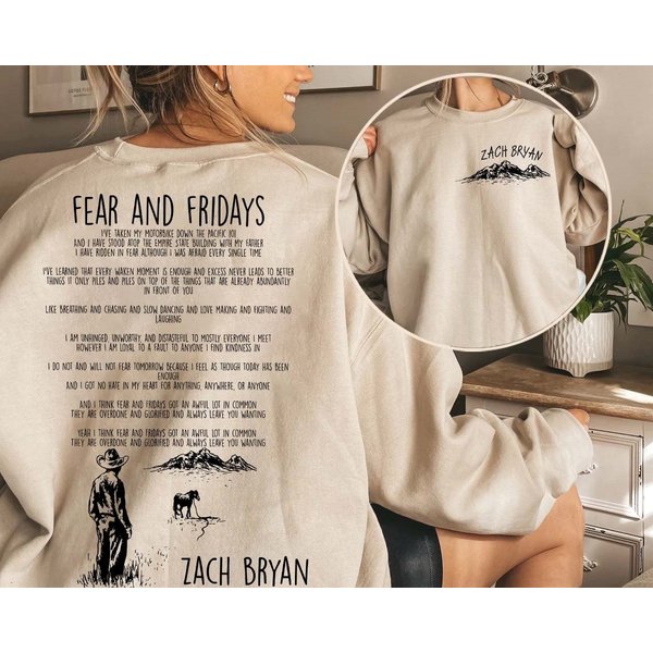 Fear And Fridays Poem Sweatshirt, American Heartbreak Merch, Fear & Fridays