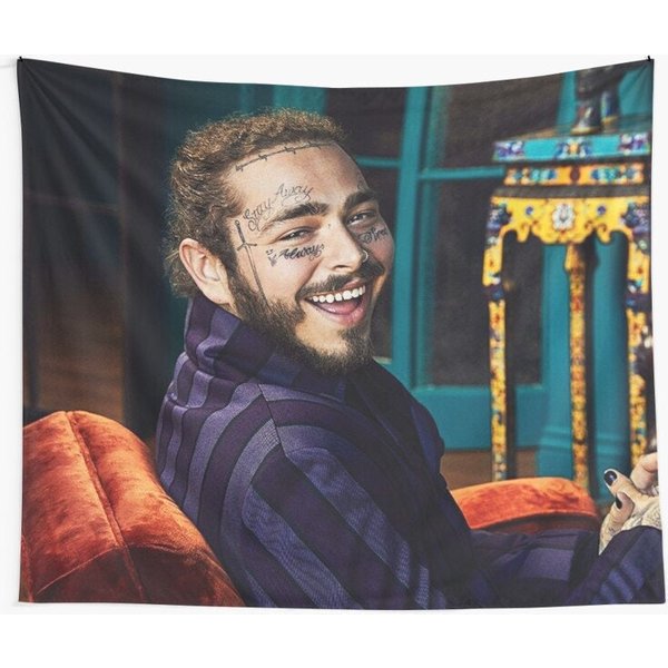 Smily Post Malone Inspired Tapestry-image