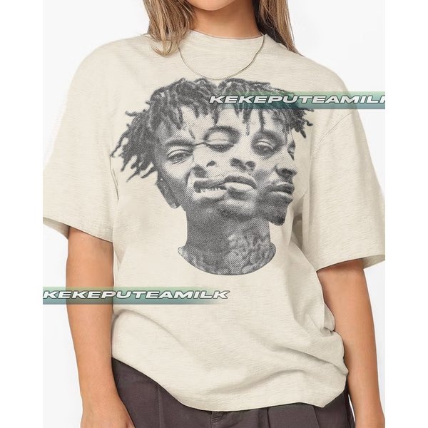 Limited 21 Savage Vintage T-Shirt, Gift For Women And Man Unisex T-Shirt-image