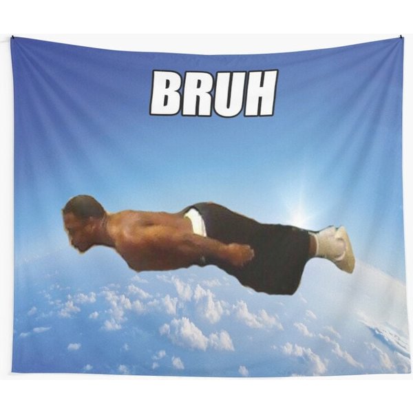 Bruh Flying Midget Tapestry-image
