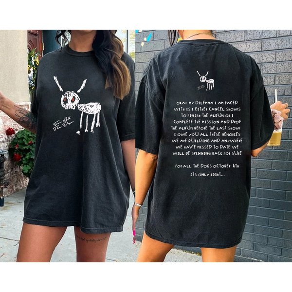 Vintage Drake For All The Dogs Drake Rap Hip Hop Shirt-image