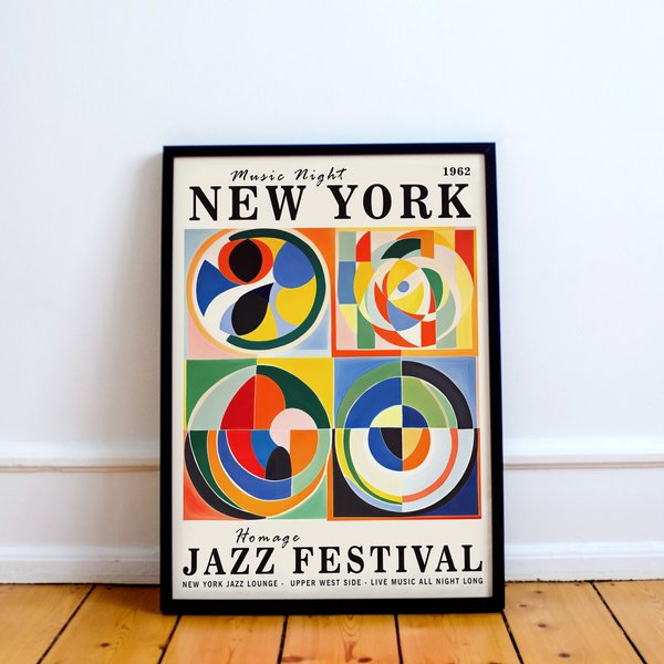 New York City Jazz Music Night Poster-image