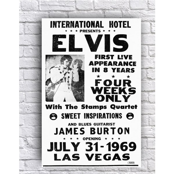 Elvis Presley Live 1969 Las Vegas International Hotel Poster-image