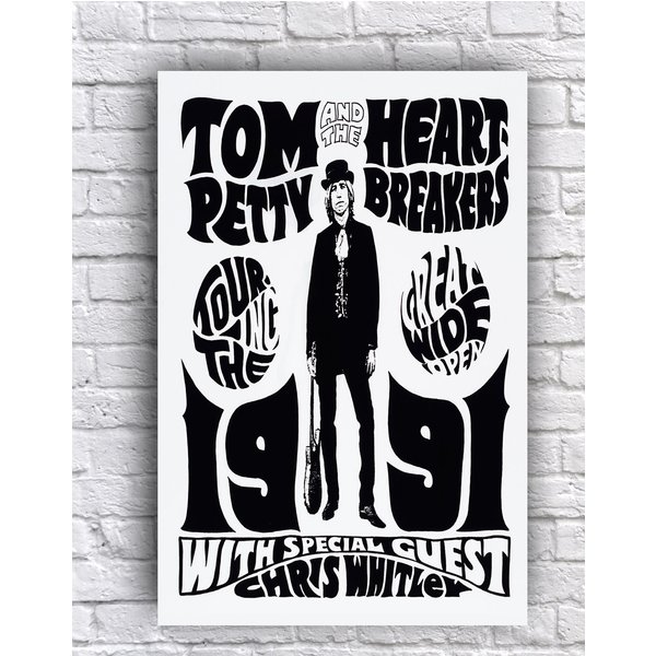 Tom Petty & The Heartbreakers 1991 Great Wide Open Tour Poster-image