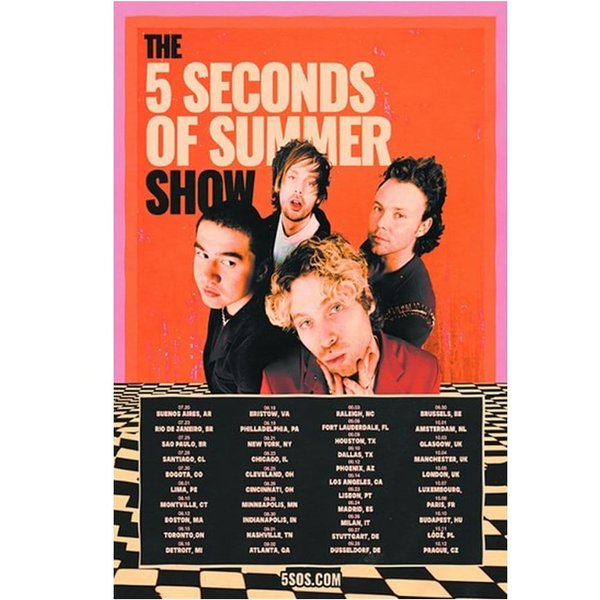 5 Seconds Of Summer Show Tour 2023 Poster-image