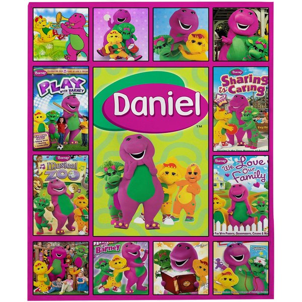 Custom Barney And Friends Blanket, Barney The Dinosaur Blanket-image