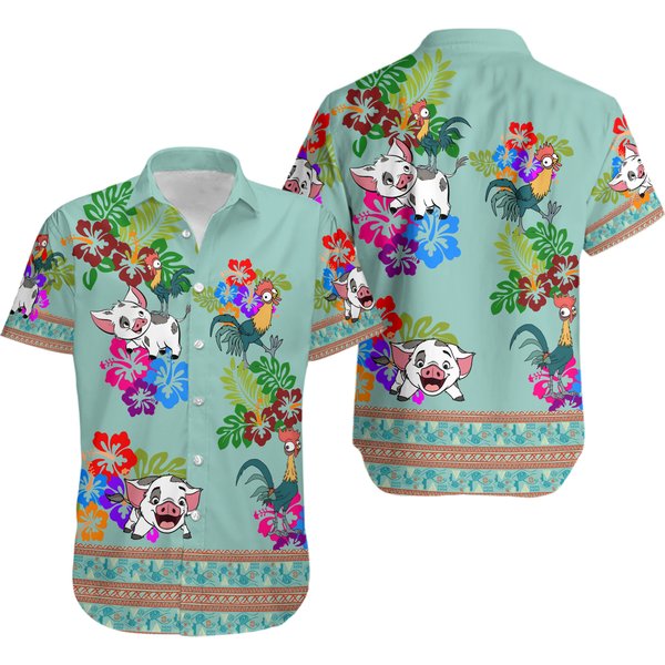 Hei Hei Pua Tropical Hawaiian Shirt-image