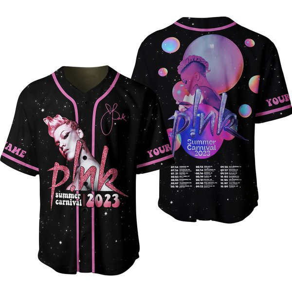 Pink Summer Carnival 2023 Baseball Jersey-image