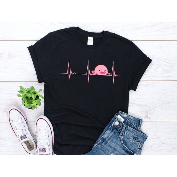 Blobfish Heartbeat Graphic T-Shirt-image