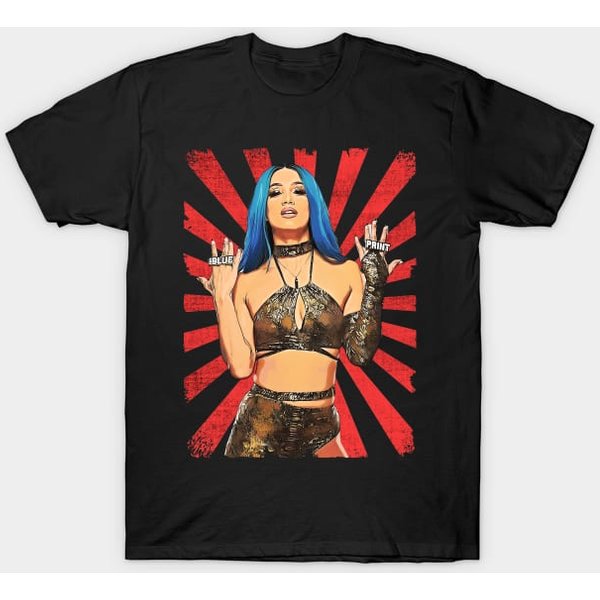 Sasha Bank Wrestling Fan Art - Sasha Banks - T-Shirt-image
