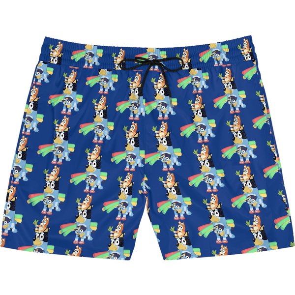 Blueydad Summer Pool Day Swim Trunks Bathing Suit- Men's Swim Shorts-image