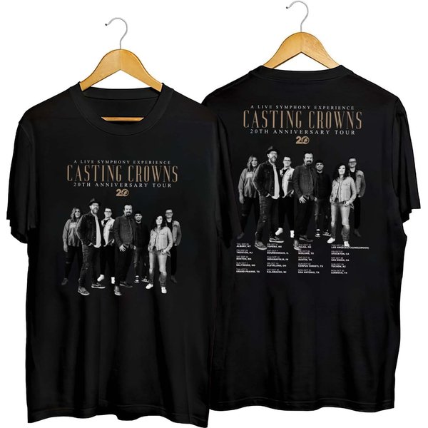 The Casting Crowns 20Th Anniversary Tour T-Shirt, The Casting Crowns Band Shirt-image