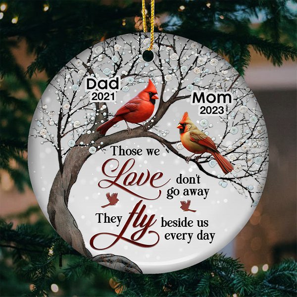 We're Always With You - Memorial Personalized Custom Ornament