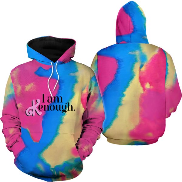 I Am Kenough Tie-Dye Hoodie-image