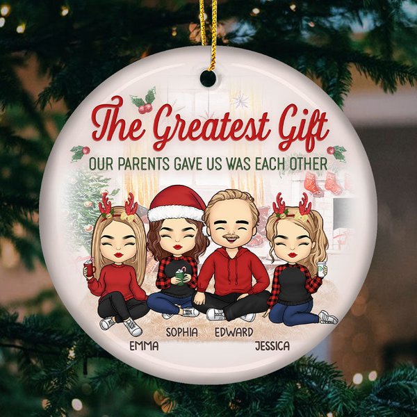 The Best Part Of Christmas - Family Personalized Custom Ornament-image