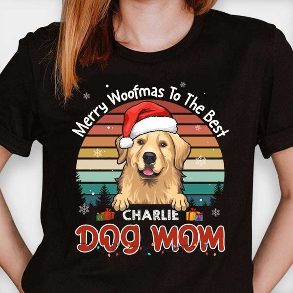 Merry Woofmas To The Best Mom &Amp; Dad - Personalized T-Shirt-image