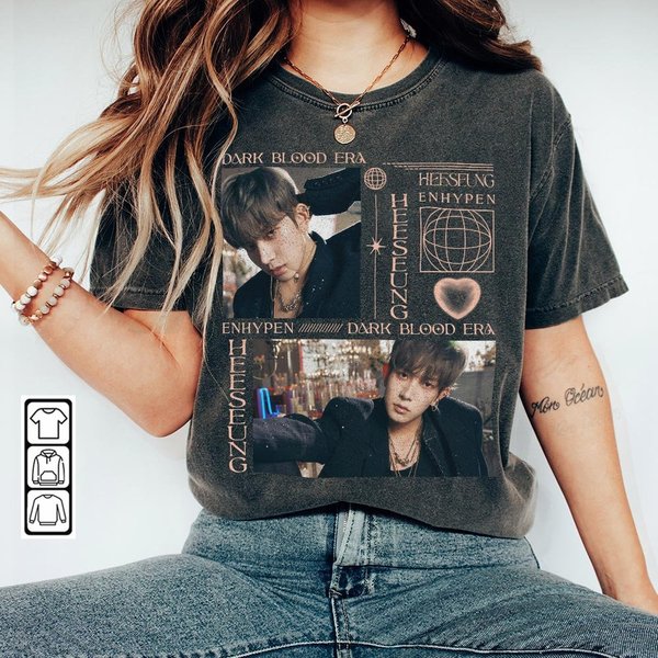 Enhypen Heeseung Kpop Shirt, Dark Blood Album Tee-image