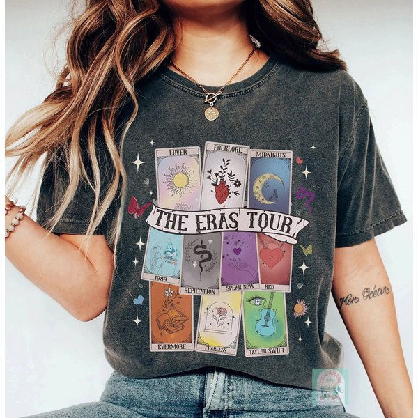 Limited The Eras Tarot Unisex T-Shirt, Tarot Card Shirt, Reputation T Shirt-image