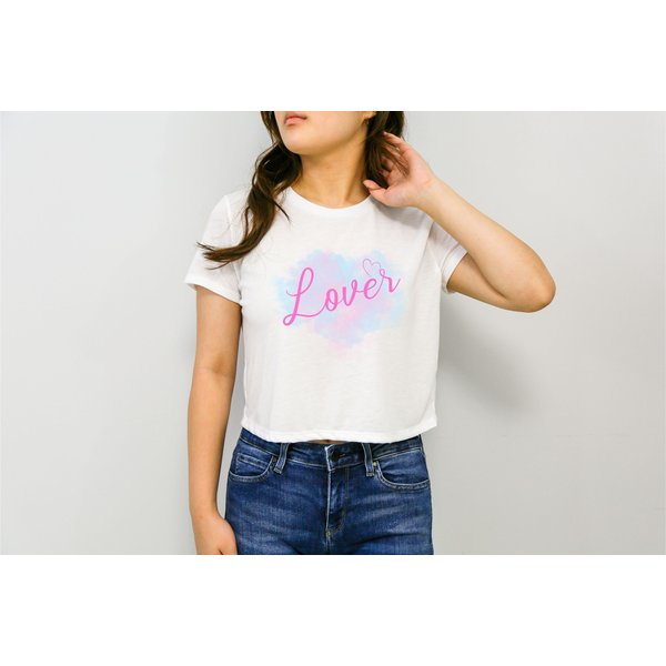 Lover Heart Graphic Crop Top