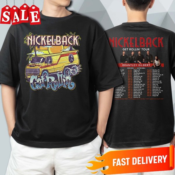 Nickelback Music Shirt, Get Rollin' Tour 2023 Shirt, Music Band Shirt, 2023 Tour-image