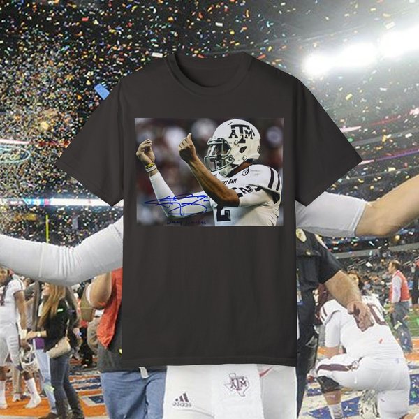 Johnny Football Tribute Shirt Johnny Manziel Garment-dyed T-shirt