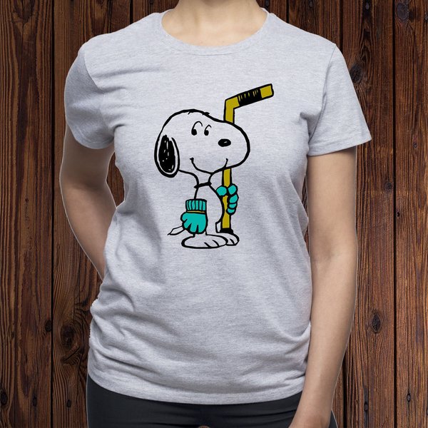 Snoopy Ice Hockey T-Shirt-image