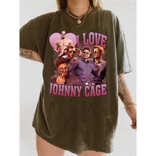 I Love Johnny Cage Shirt, Johnny Cage Shirt, Mortal Kombat 1 Shirt-image
