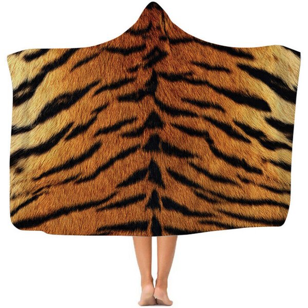 Tiger Print - Hooded Blanket-image