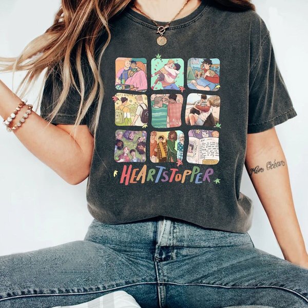 Heartstopper Shirt, Nick And Charlie Shirt, Heartstopper Leaves Lgbtq Pride-image