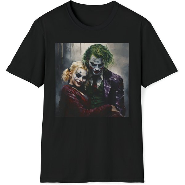 Joker And Harley Quinn Tshirt Men's And Women's Birthday Gift-image