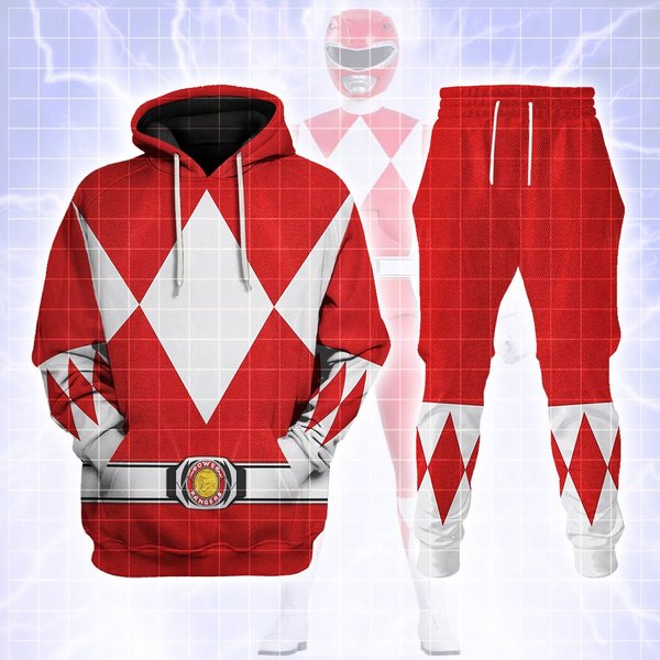 Costume Red Ranger Outfit, Power Rangers Cosplay Costume
